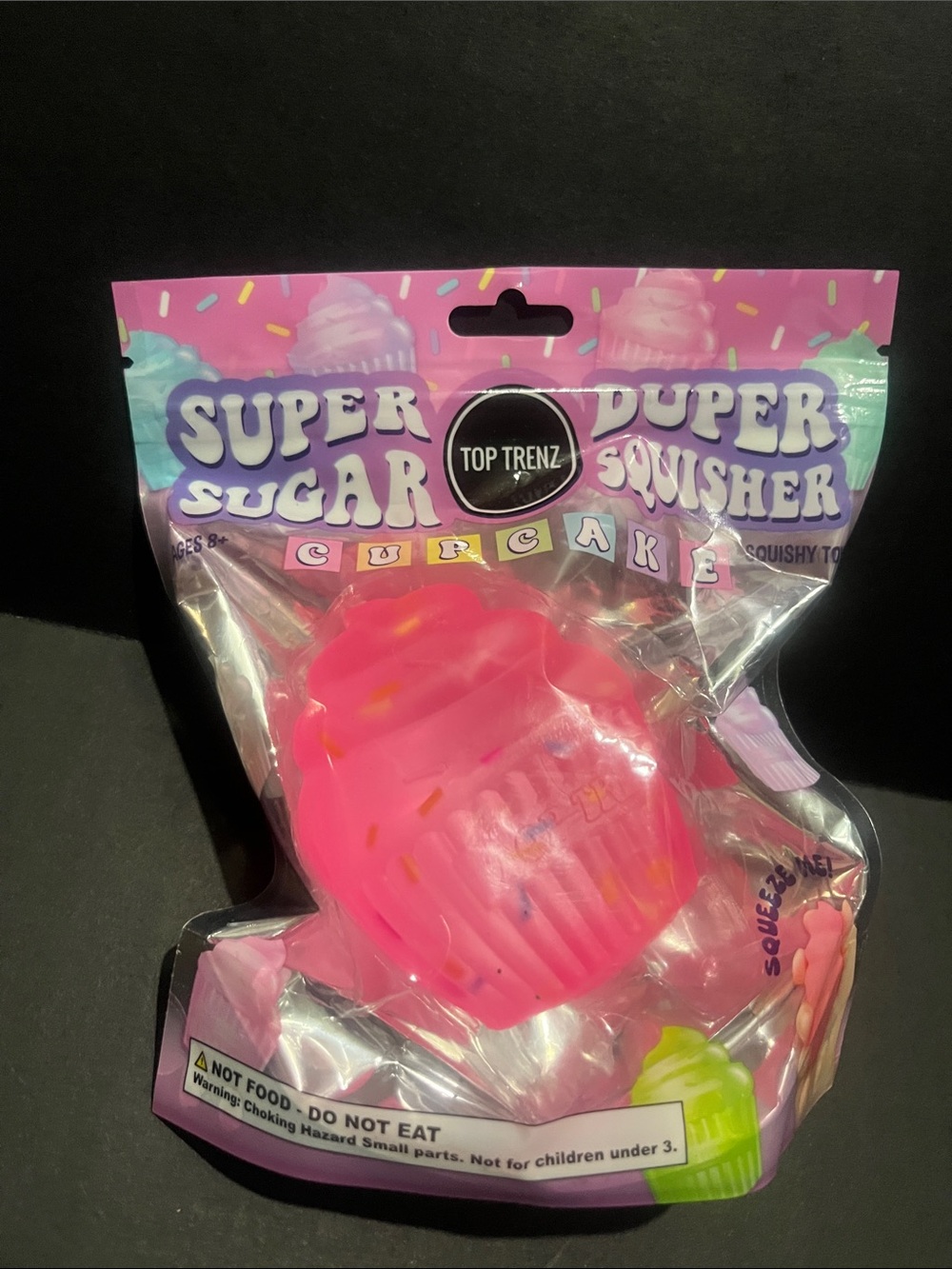 Top Trenz Super Duper Sugar Squish Cupcake Squishy Toy